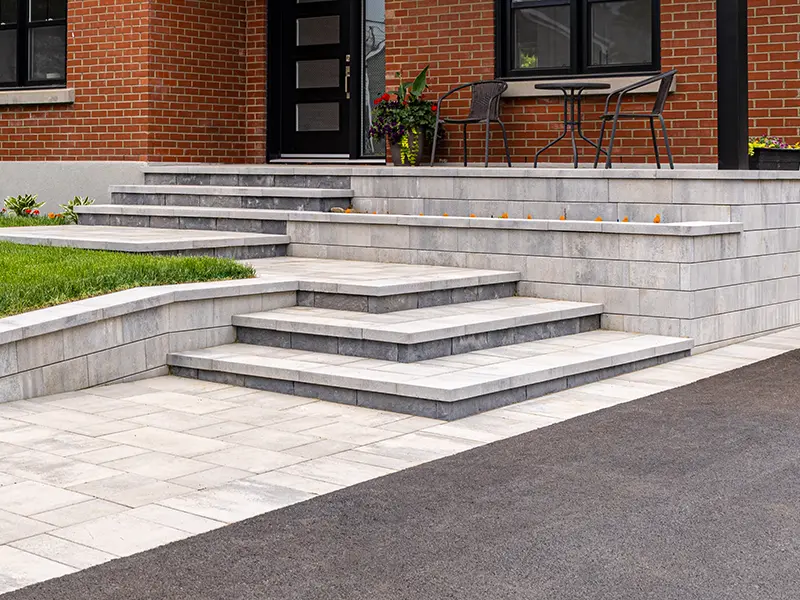 Stufenanlage Eingang